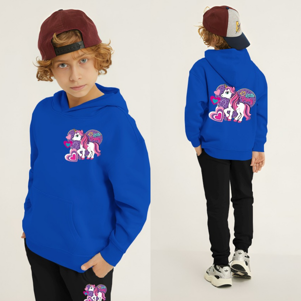 Kids Winter Hoodie Set | Unicorn Printed