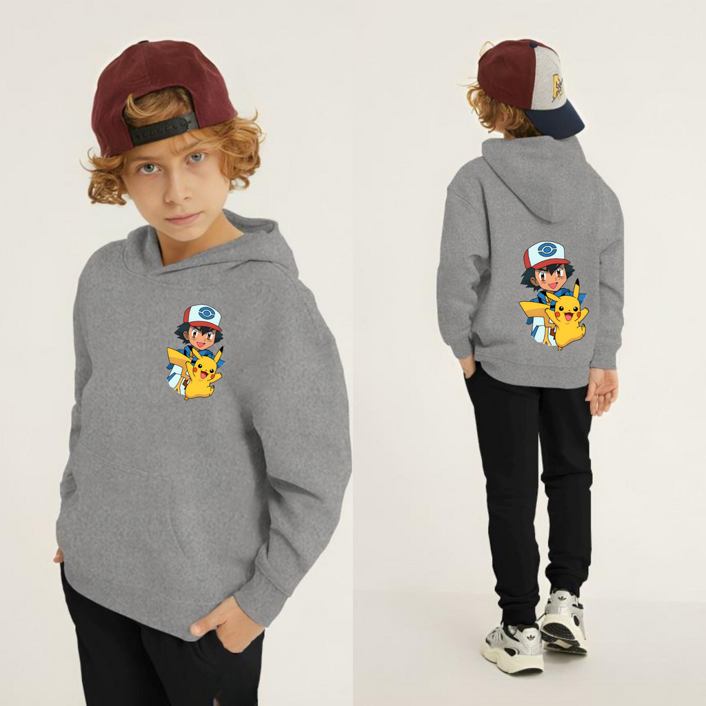 Kids Winter Hoodie Set | Pikachu Printed