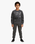 Kids Graphic Sweatshirt & Joggers - Grey
