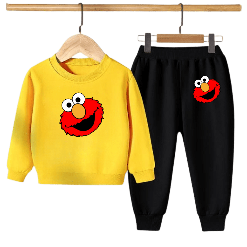 Kids Winter Sweat Shirt Set | Elmo Face Printed