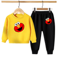 Kids Winter Sweat Shirt Set | Elmo Face Printed