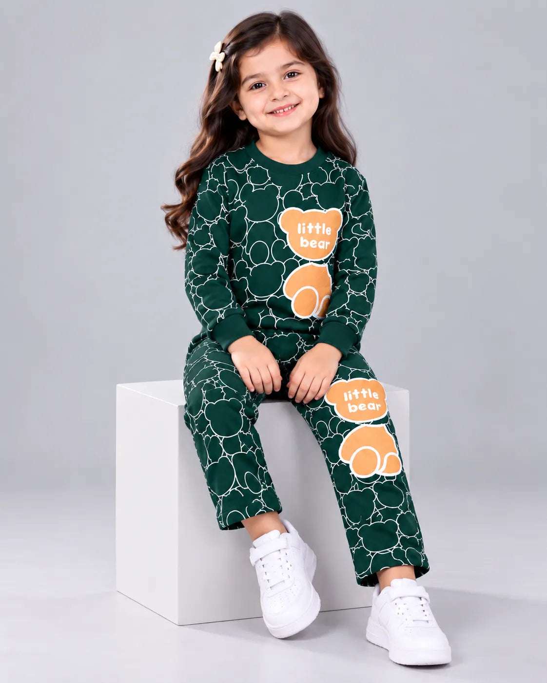 Little Bear Kids Winter Set - Dark Green