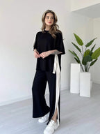 Modern Women’s Lounge Wear Set – Soft Fabric Two Piece Outfit