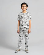Cartoon Graphic Kids Pajama Set