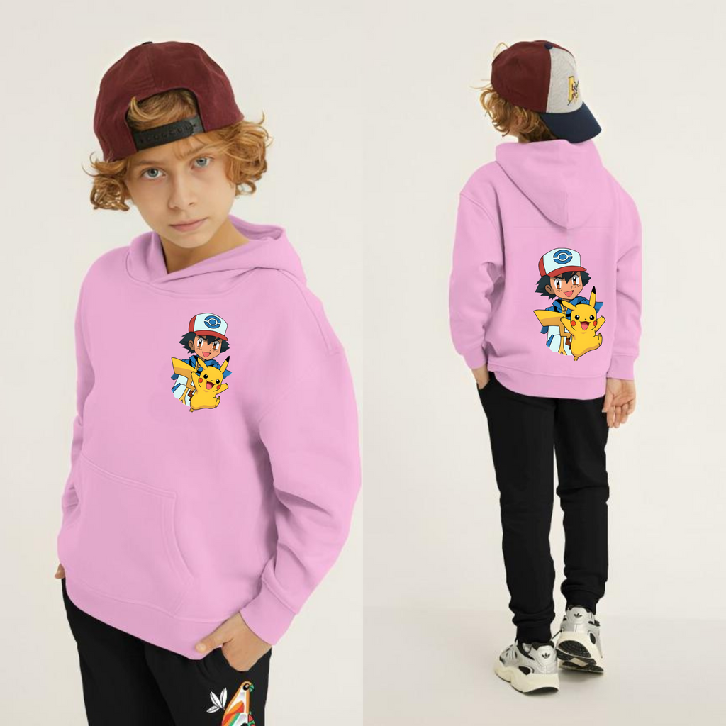 Kids Winter Hoodie Set | Pikachu Printed