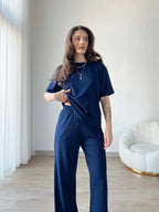 Noor Contrast Trim Lounge Set – Women’s Two Piece Co-Ord