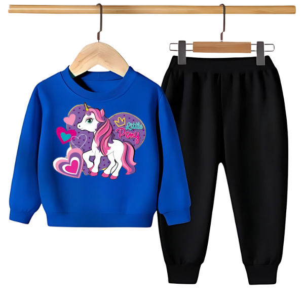 Kids Winter Sweat Shirt Set | Unicorn Printed