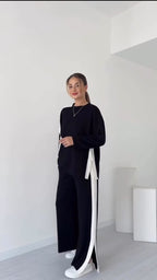 Women’s Co-Ord Set winter Srtip Tack suit