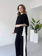 Modern Women’s Lounge Wear Set – Soft Fabric Two Piece Outfit
