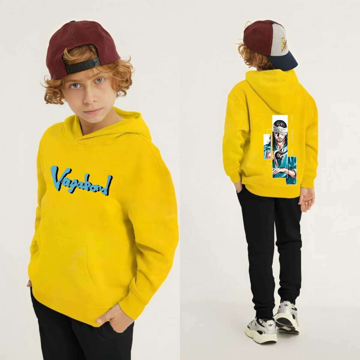 Kids Winter Hoodie Set | Vagabond Printed