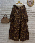 Elegant Long Printed lawn  Frock & duparta Trouser for Women