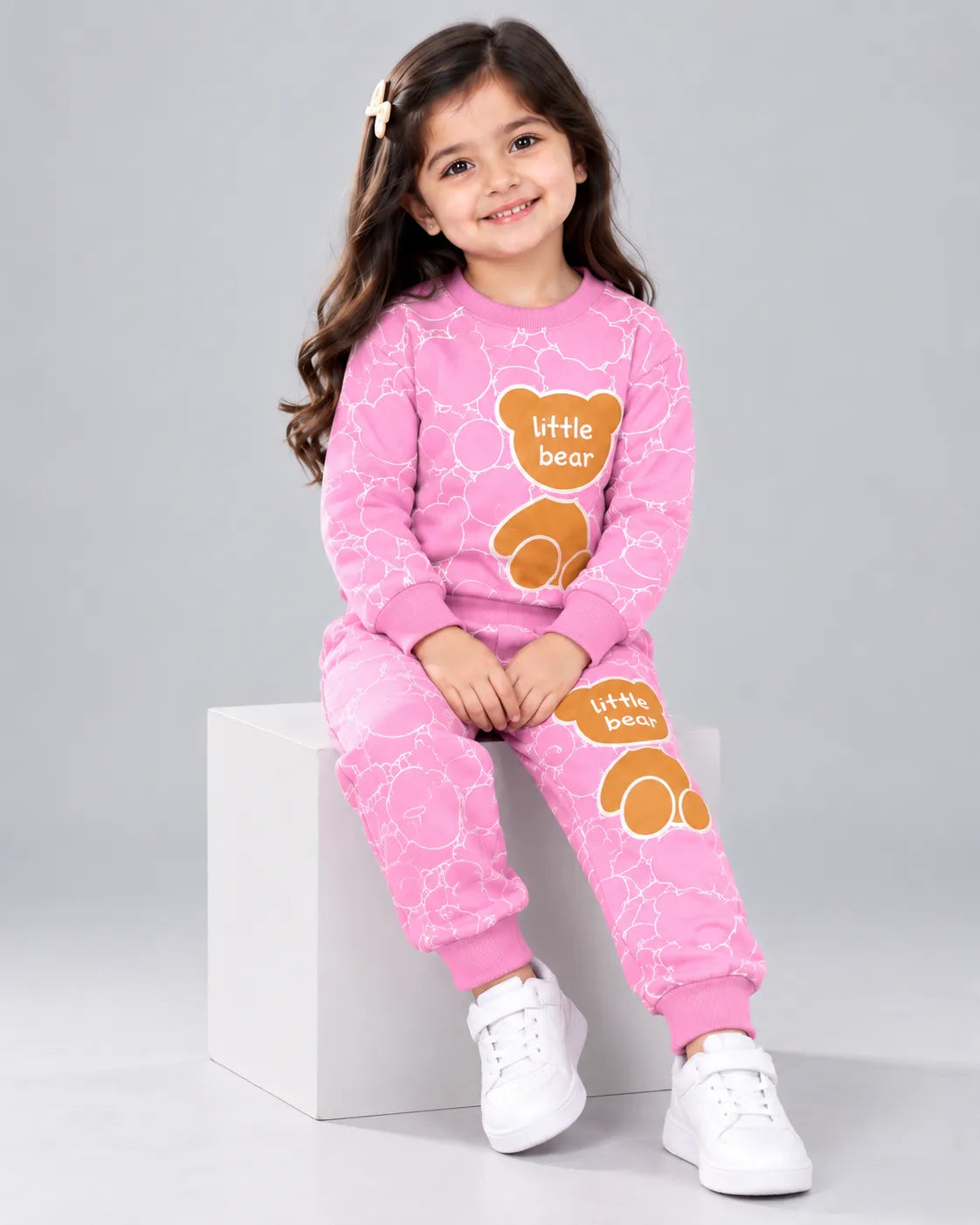 Little Bear Kids Winter Set - Pink