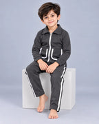 Kids Pocket Zipper Set - Grey