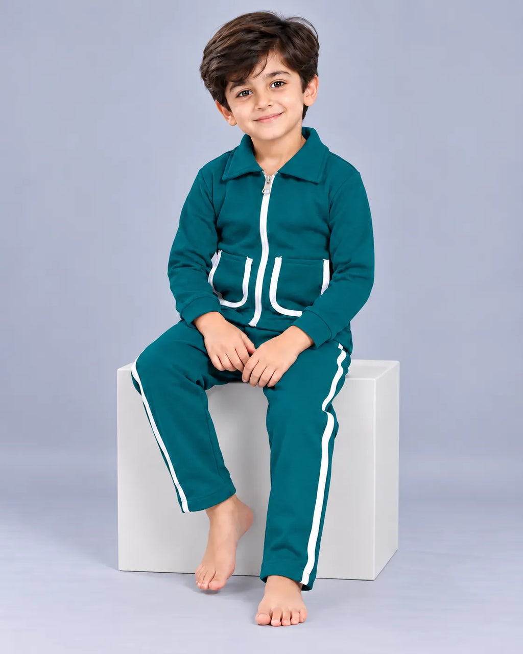 Kids Pocket Zipper Set - Sherwood Green
