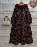 Elegant Long Printed lawn  Frock & duparta Trouser for Women