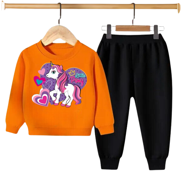 Kids Winter Sweat Shirt Set | Unicorn Printed