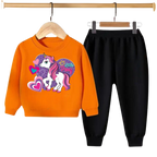 Kids Winter Sweat Shirt Set | Unicorn Printed
