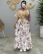 Elegant Printed koti Maxi Dress - Premium Fabric