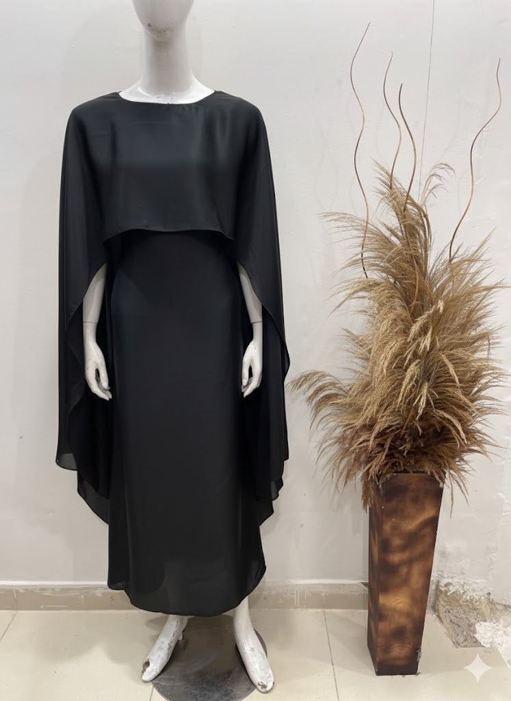 RC'S NEW BLACK CAPE GOWN