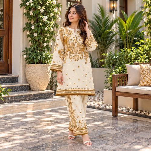 Botanical  Printed 2-Piece Co-ord Set