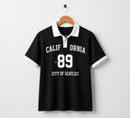 Retro Oversized College Style Polo T-Shirt – Unisex Streetwear