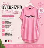 Oversized Graphic T-Shirt Dress | Raim Collection