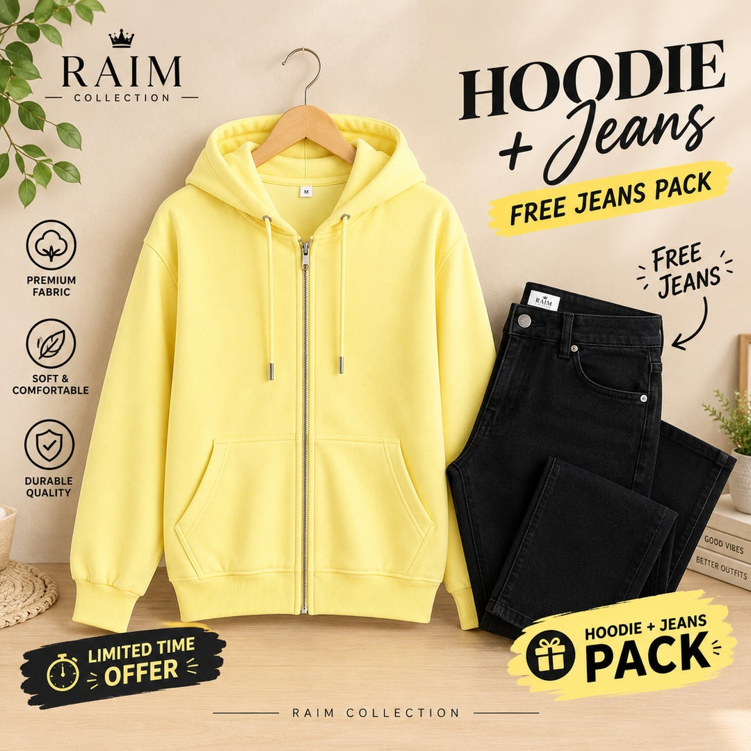 Hoodie + Free Jeans Pack – Casual Wear Combo