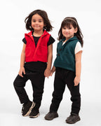 Kids Trendy Hoodie Vest | Red