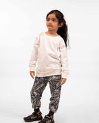 Kids Leaf Print Fleece Set