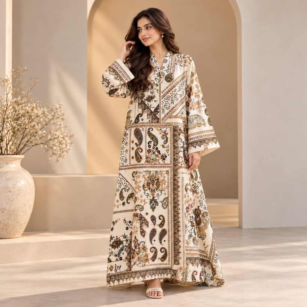 Mahven Printed Maxi Dress
