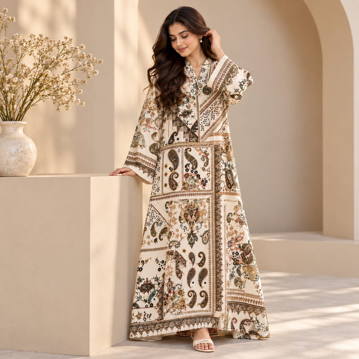 Mahven Printed Maxi Dress
