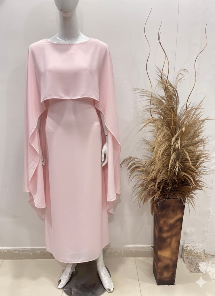 RC'S NEW LIGHTPINK CAPE GOWN