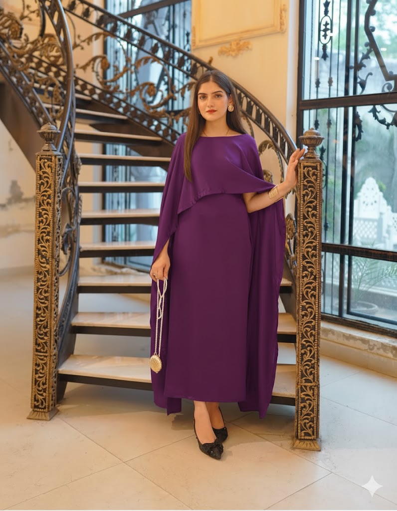 RC'S NEW  PURPLE CAPE GOWN