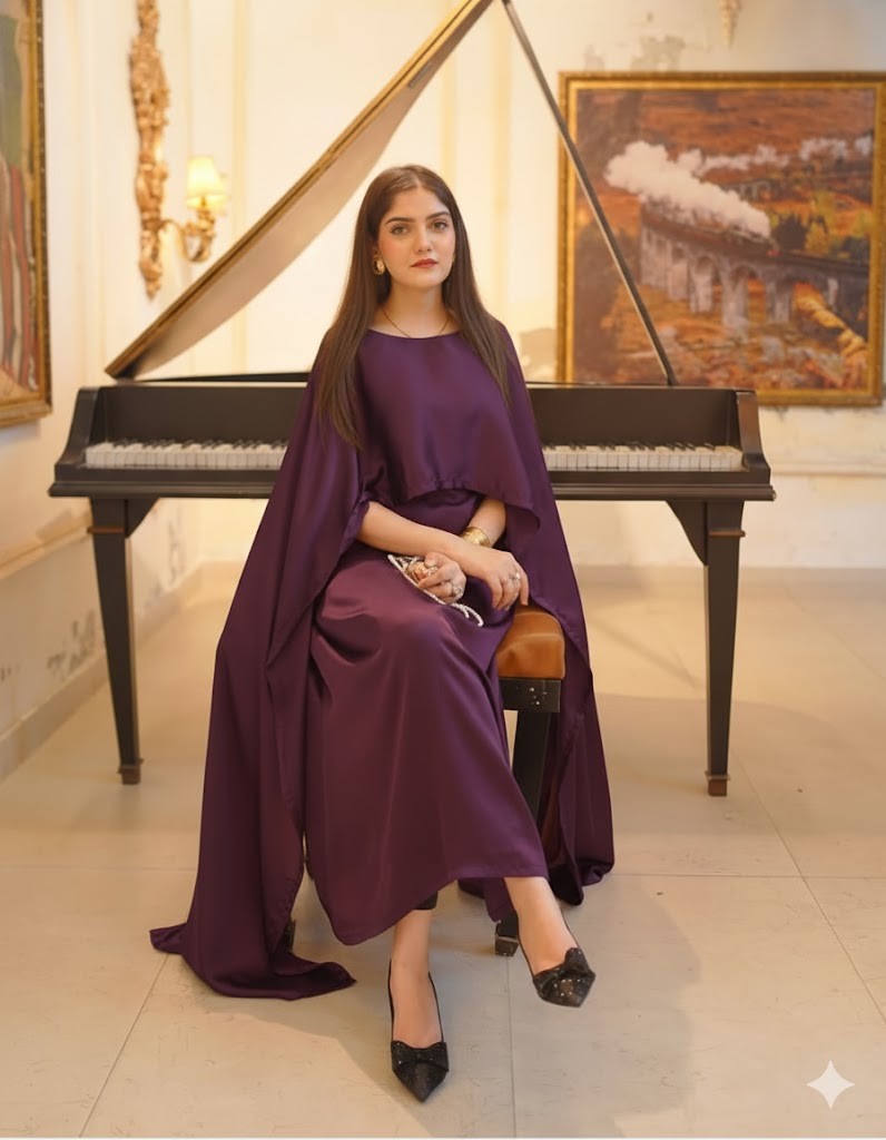 RC'S NEW  PURPLE CAPE GOWN