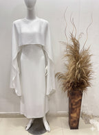 RC'S NEW WHITE CAPE GOWN