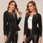 Pearl Zipper Jacket