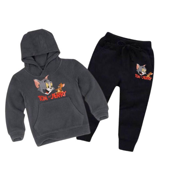 Kids Winter Hoodie Set | Tom & Jerry Printed