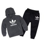 Kids Winter Hoodie Set | Adidas Printed