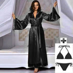3 Piece Nightwear Gown+Bra+Panty -079