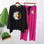DAISY FLOWER PRINTED LOUNGEWEAR