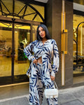 2 PCS LEAVES PRINTED CO-ORD SET
