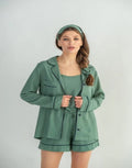 THE MERCE 6 PCS WONMEN PAJAMA SET Green -02