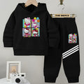 Baby/Boy Stripe Printed Winter fleece Hoodie tracksuit