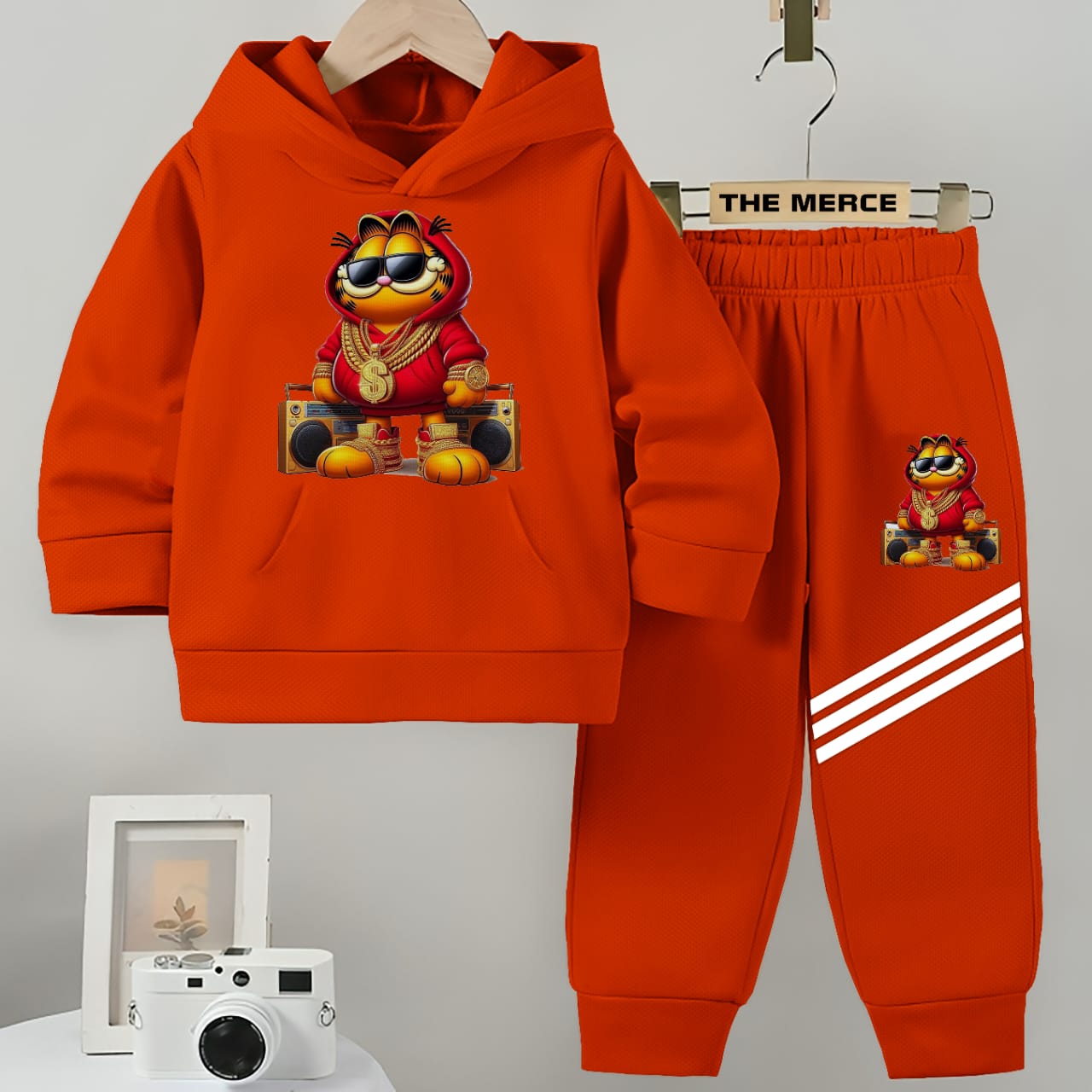 Baby/Boy Stripe Printed fleece Hoodie tracksuit DZ-01