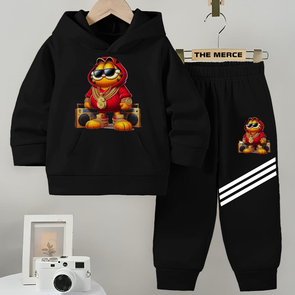 Baby/Boy Stripe Printed fleece Hoodie tracksuit DZ-01