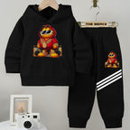 Baby/Boy Stripe Printed fleece Hoodie tracksuit DZ-01