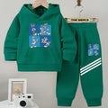Baby/Boy Stripe Printed fleece Hoodie tracksuit DZ-02