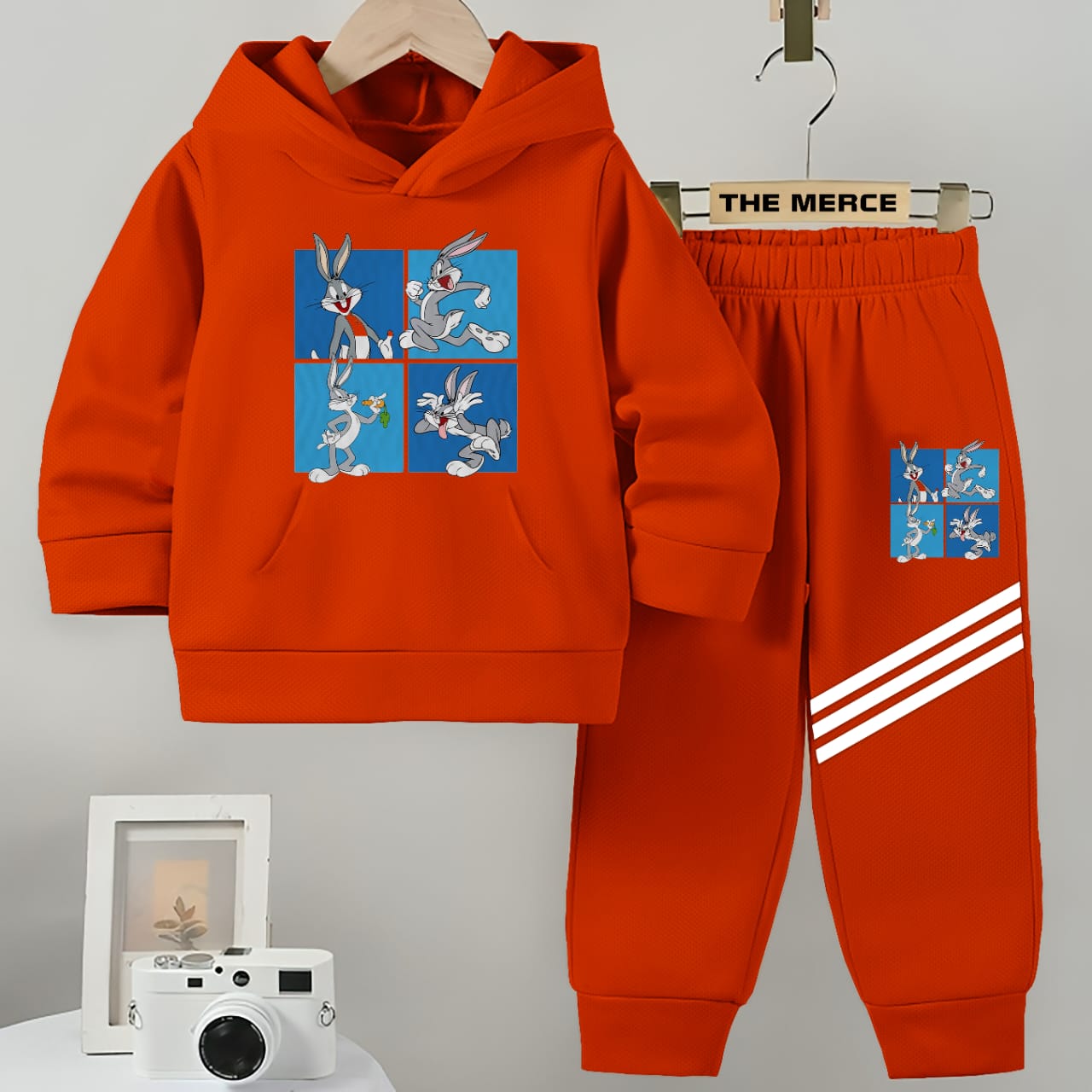 Baby/Boy Stripe Printed fleece Hoodie tracksuit DZ-02