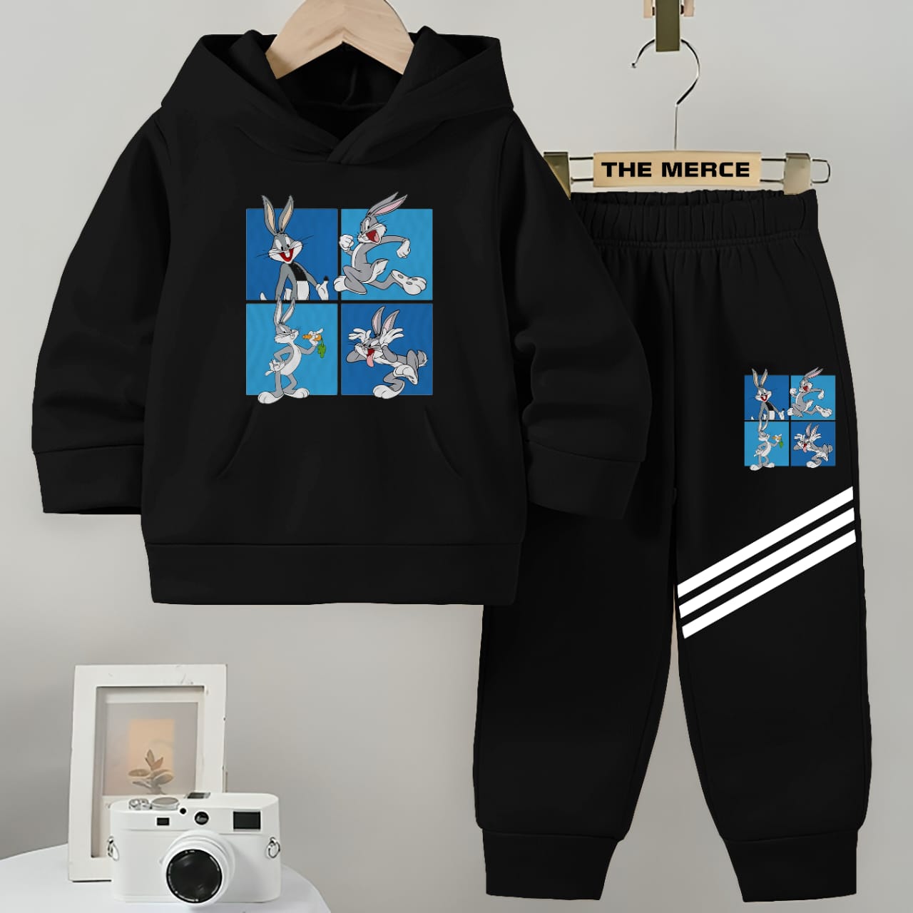 Baby/Boy Stripe Printed fleece Hoodie tracksuit DZ-02