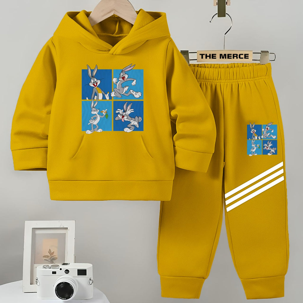 Baby/Boy Stripe Printed fleece Hoodie tracksuit DZ-02